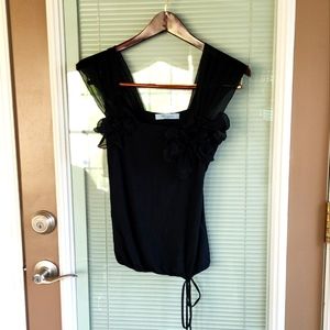 Blumarine Black Jewel See Through Tank Top